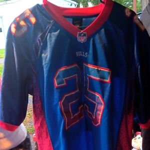 NFL Buffalo Bills Blue and Red Football Jersey